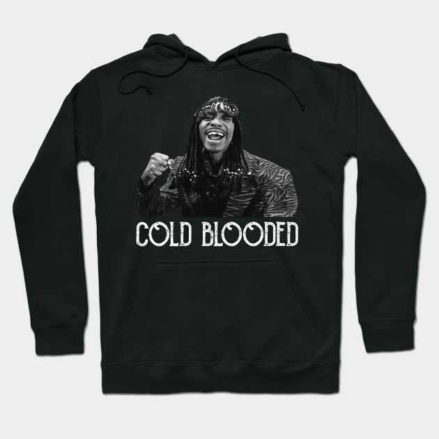 White Stencil Cold Blooded Hoodie by MontaStores